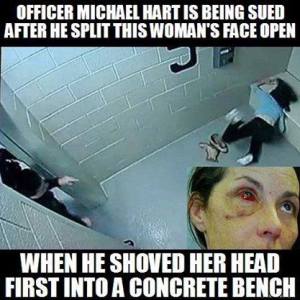 Cop Caught on Video Smashing a Woman’s Face, Community is Outraged